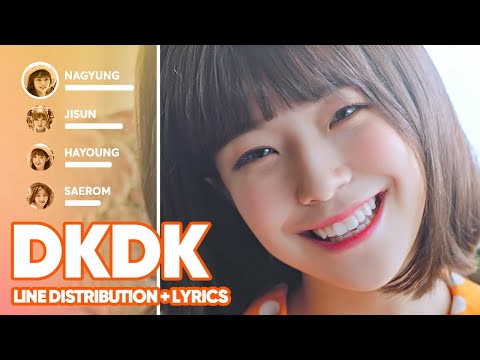 fromis_9 - DKDK (Line Distribution + Lyrics Color Coded) PATREON REQUESTED