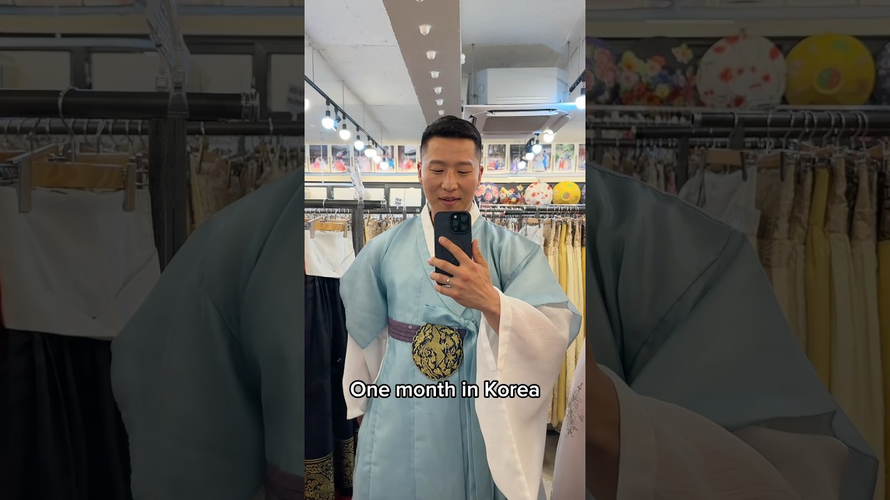 My 1 year transformation in Korea with Daehan Hanbok 🇰🇷✨ #daehanhanbok #hanbok