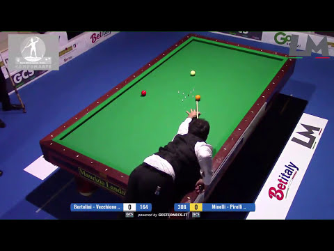 Vecchione e Bertolini vs Minelli e Pirelli 12°Camp.Italiano Biliardo Coppie Torino 2017@TREDICALCIO
