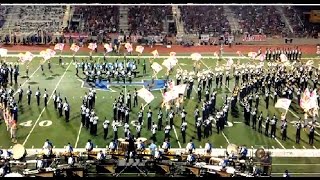 preview picture of video 'RINGS -Did you see the angel wings? 2014 Allen Eagle Band Halftime vs Hebron High School'