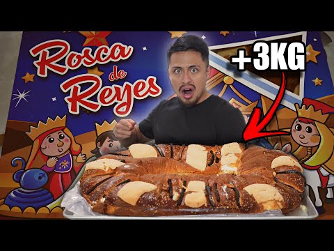 PUEDO COMER una ROSCA de REYES GIGANTE y VIVIR para CONTARLO?🔥 |**Para 10 Personas 🥯