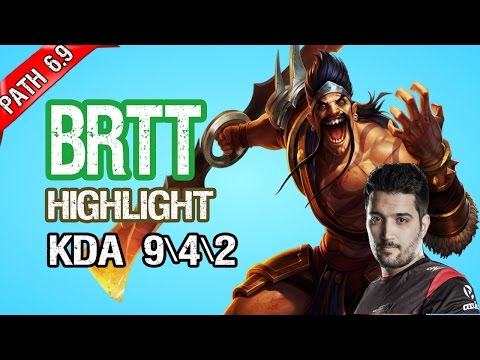Pain brTT  -Draven vs Jhin , highlight,lol brazil, path 6.9, Challenger 514 LP (11-jan-2016)