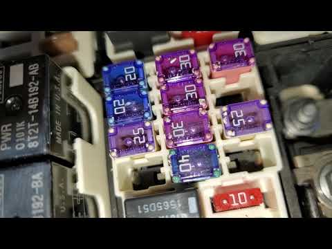 2016 Mustang Starter Fuse & Relay, Fuel Pump Fuse & Relay Location