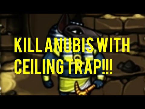 SPELUNKY KILL ANUBIS WITH CEILING TRAP!!!