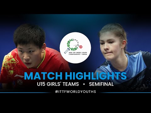 Yan Yutong vs Alesia Sferlea | U15 Girls' Teams Semifinal | ITTF World Youth Championships 2022