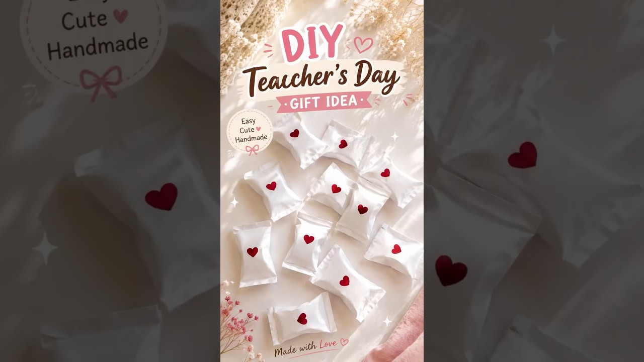 🎀✨DIY Teacher’s Day Gift Idea 💕 | Easy & Cute Handmade Gift 🎁|It’s me Hana|#shorts