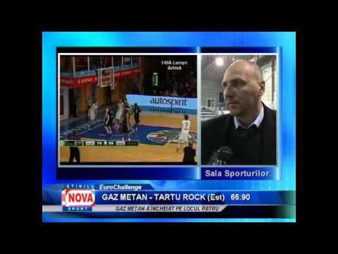 Marcel Ţenter după Gaz Metan vs Tartu Rock - NovaTv Mediaş