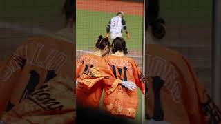 #unigirls Chihiro&包子 胡金龍應援  2024.10.22  #統一獅 #台湾チア #fancam #cheerleader #台灣大賽 G3