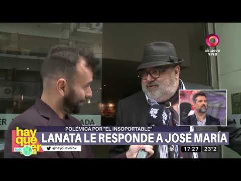 Lanata: 'Ni me acordaba que estuve en "El Insoportable"'