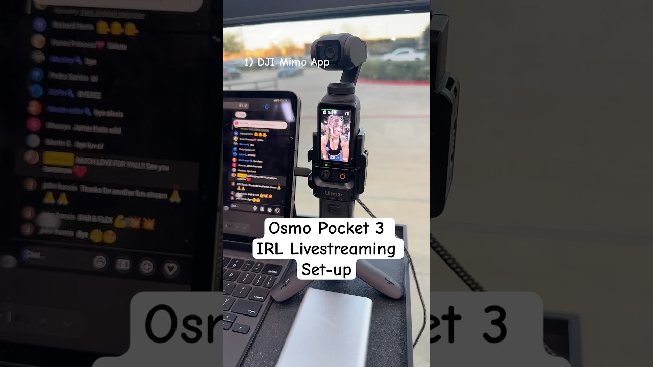 A clever way to livestream with your Osmo Pocket 3! #osmopocket3 #livestreaming