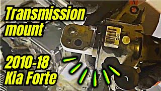 How to replace transmission mount on a 2013 Kia Forte | 2010-2018 Kia Forte