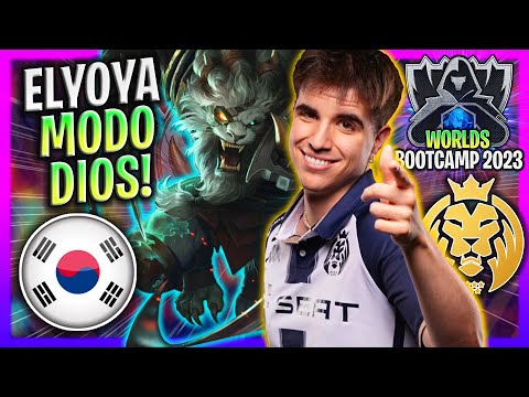 ELYOYA YA ESTÁ EN COREA Y SACA RENGAR EN MODO DIOS! - MAD ELYOYA Juega Rengar Jungla Para Worlds!
