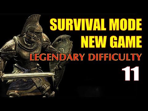 Skyrim SURVIVAL MODE Walkthrough Legendary Part 11 - Ripping Riften [2/2]