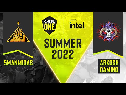 Dota2 - Arkosh Gaming vs. 5ManMidas - Game 2 - DPC NA Tour 3 - ESL One Summer 2022