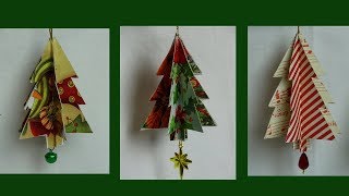 Recycled Christmas Card Tree Ornament- with yoyomax12