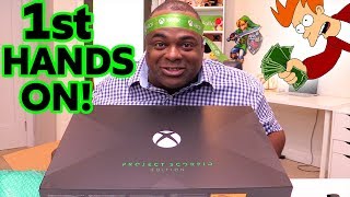 1ST HANDS ON: Xbox One X Project Scorpio Edition!