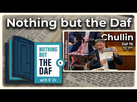 CHAZARAH - Chullin Daf 76 | "Nothing but the Daf" with R' Eli Stefansky