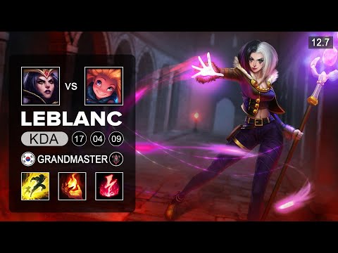 Leblanc vs Zoe Mid - KR Grandmaster - Patch 12.7 Season 12
