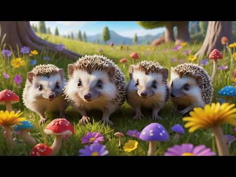 Five Little Hedgehogs Snuffle Snuffle Snuff | Forest Animal Song & Kids Rhymes