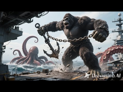 King Kong vs Giant Octopus: Epic Navy Rescue | Monster Battle Trilogy Finale