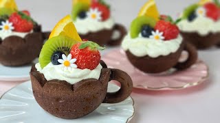과일 미니 타르트 만들기 /쿠키컵 만들기/ How to make fruits mini tart / Mini crostate alla frutta