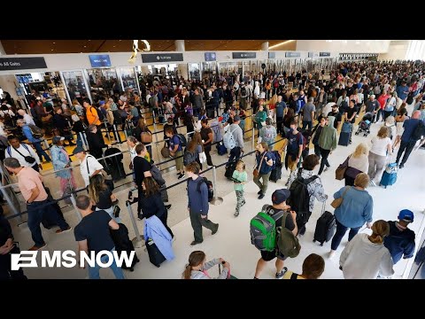 Hours-long airport waits as TSA call-outs surge due to DHS shutdown