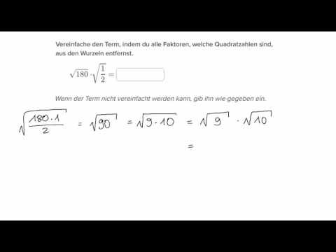 Vereinfachen von Termen mit Quadratwurzeln: Keine Variablen