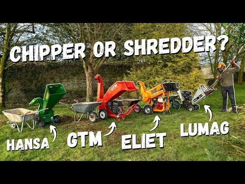 Chipper or Shredder? Watch this First! Hansa vs GTM vs Eliet vs Lumag #woodchipper #gardenshredder