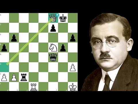 Beautiful Queen Sacrifice by Milan Vidmar !