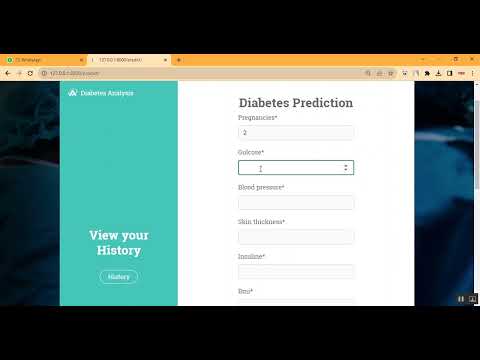 Diabetic Prediction using Flask with Login History Patient in Python Projects