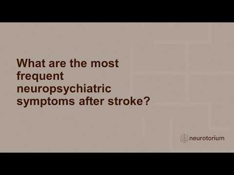 Post-stroke neuropsychiatric symptoms