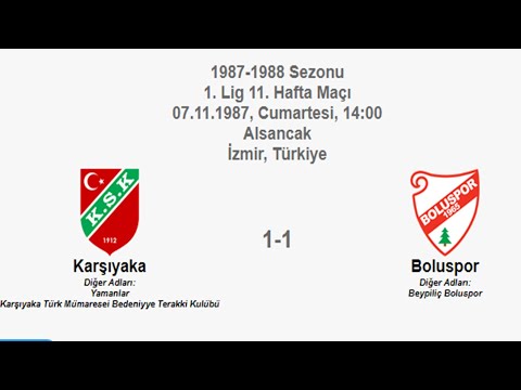 Karşıyaka 1-1 Boluspor [HD] 07.11.1987 - 1987-1988 Turkish 1st League Matchday 11