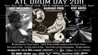 Hannah Ford, Kent Aberle, Joey Williams trade 4's at ATL DRUM DAY 2011