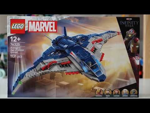 LEGO Marvel 76325 Avengers Age of Ultron Quinjet Speed Build