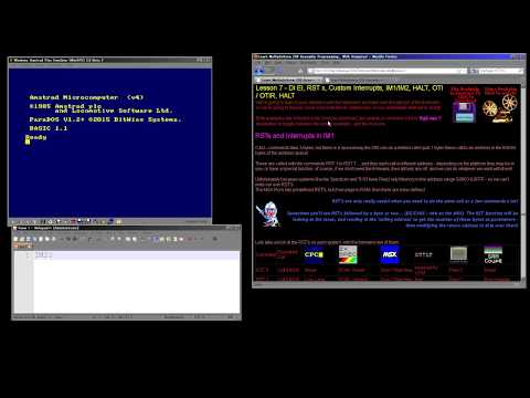 Learn Advanced Z80 Assembly Lesson A2 - Interrupt Mode 2 (and 0!)