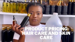 How to price your products for hair care and skincare business | step by step how to make a profit