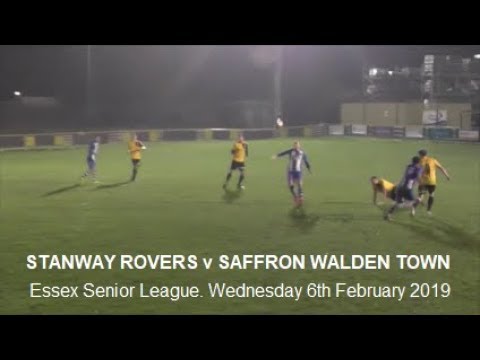 Stanway Rovers v Saffron Walden Town. Season 2018-19