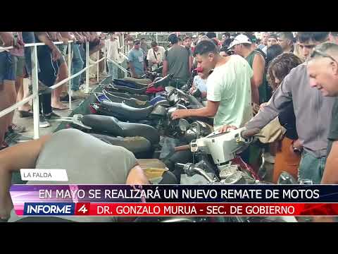 EN MAYO SE REALIZARÁ UN NUEVO REMATE DE MOTOS EN LA FALDA