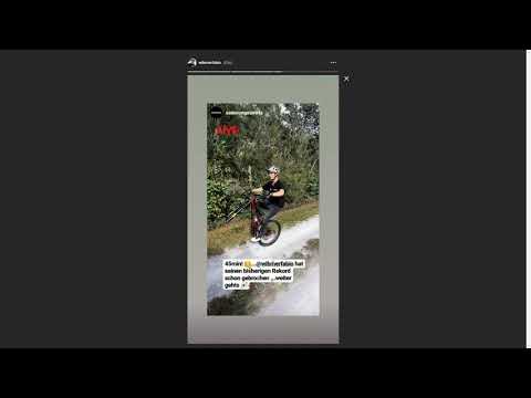 Fabio Wibmer's World Record in Wheelie | nstagram Story