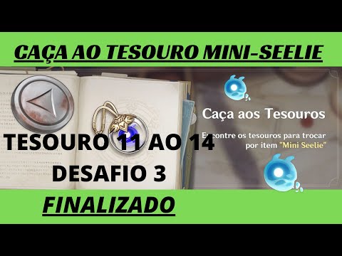 Caça ao Tesouro  Genshin Impact - Local 11 ao 14 [ Desafio final] (finalizando o evento) guia