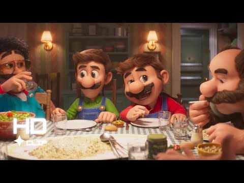 The Super Mario Bros. Movie (2023) - Mario and Luigi's Family Dinner scene | HD Movie Clip