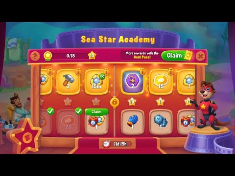 @Fishdom Win Strikes Level 11003 - Special Level 11007 Challenge. Sea 🌟 Academy Level 9 🔓