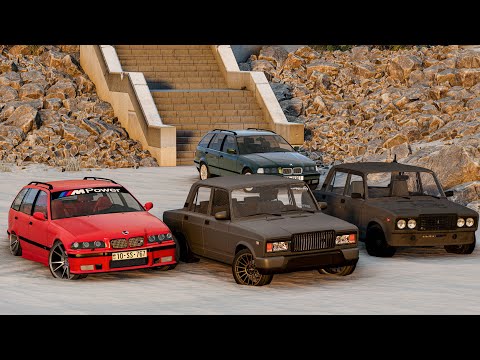 Lotu Şəmi bə Dayı Üz Üzə Gəldi Vaz2107 İlə İki Yəkər Qaldırdıq m3| BeamNG.Driver #malikbedelov