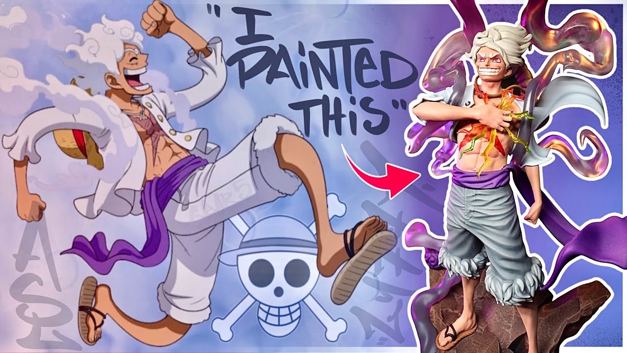 One Piece  / How to Paint Gear 5 Luffy a 3D Printed Statue