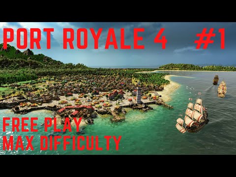 Port Royale 4 Gameplay - Setting up free play and start #1