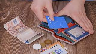 Цікаве портмоне з монетницею для жінок із натуральної шкіри ST Leather 19452 лілове