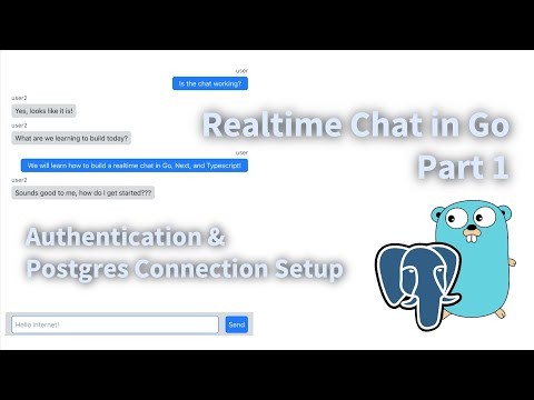 Go Realtime Chat Part 1: authentication + db connection setup (clean architecture, cookie-based JWT)