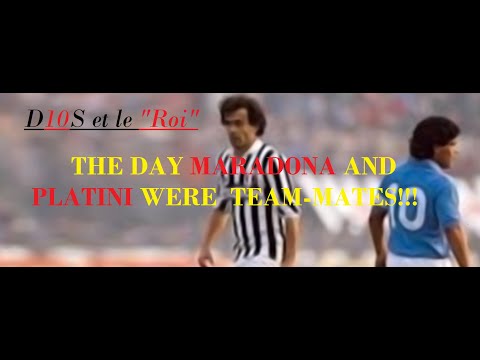 The day MARADONA, PLATINI, LINEKER were teammates at Wembley - FOOTBALL LEAGUE vs REST OF THE WORLD
