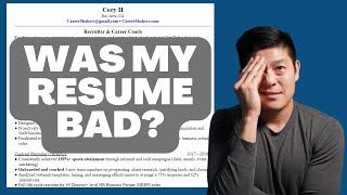 Recruiter reacts to their old resume - Resume mistakes to AVOID!