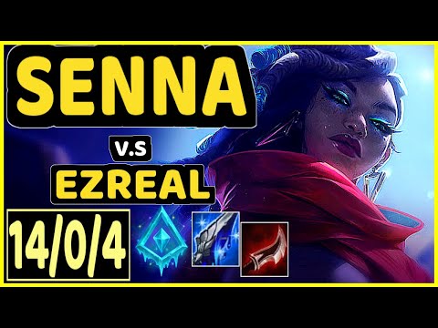 KEITH (SENNA) vs EZREAL - 14/0/4 KDA BOTTOM ADC CHALLENGER GAMEPLAY - NA